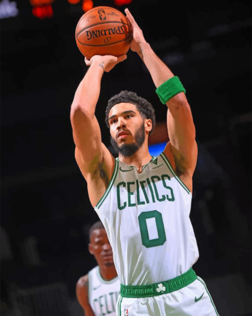 Completed Jayson Tatum Artwork