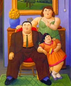 Botero Inspired Fat Family Paint By Numbers