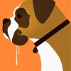 Easy Boxer Dog Paint By Numbers