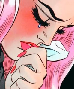 Girl Pop Art Tears Paint By Numbers