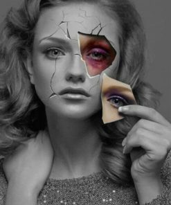 Emotional Broken Woman Paint By Numbers