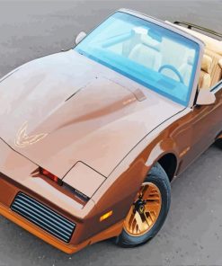Pontiac Firebird Brown Cars Paint By Numbers
