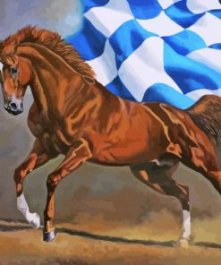 Secretariat Brown Horse Paint By Numbers
