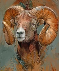 Bighorn Sheep Ram Paint By Numbers