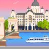 Colorful Budapest Illustrations Paint By Numbers