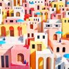 Colorful Buildings Illustrations Paint By Numbers