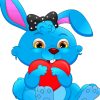 Bunny and Heart Love Paint By Numbers