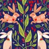 Bunny Folk Illustrations Paint By Numbers