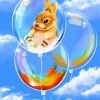 Bunny and Bubbles Paint By Numbers