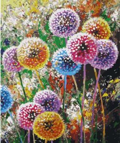 Colorful Dandelion Blooms Paint By Numbers
