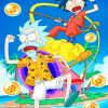 Dragon Ball Meets Rick And Morty Paint By Numbers