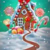 Candy House Noel Paint By Numbers