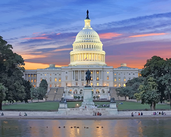 finished paint by numbers artwork