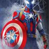 Captain America vs Spider Man Heroes Paint By Numbers