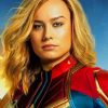 Brie Larson Captain Marvel Paint By Numbers