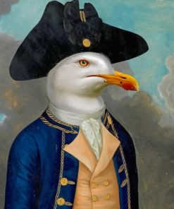 Seagull Captain Animal Paint By Numbers