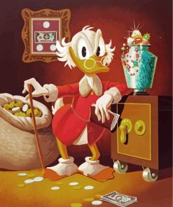 Scrooge McDuck Cartoon Paint By Numbers