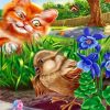 Cat and Duck Animal Paint By Numbers
