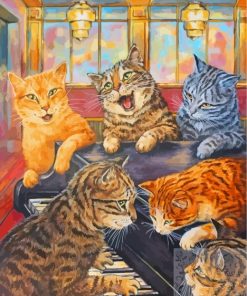 Relaxing Cats Pets Paint By Numbers