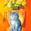 Fat Cat Bathroom Paint By Numbers