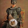 Elizabethan Cat Woman Paint By Numbers