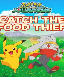Pokemon Food Thief Paint By Numbers
