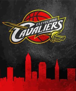 Cavaliers Basketball Logo Paint By Numbers
