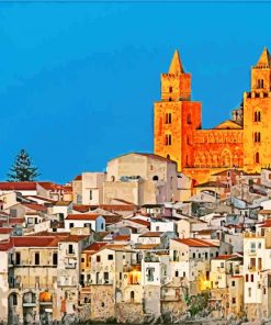 Cefalu Cathedral Italy Paint By Numbers