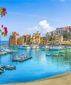 Cefalu Italy Scenic Paint By Numbers
