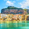 Cefalu Seaside View Paint By Numbers