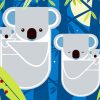 Charley Harper Koala Art Paint By Numbers