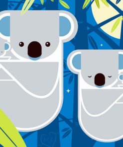 Charley Harper Koala Art Paint By Numbers