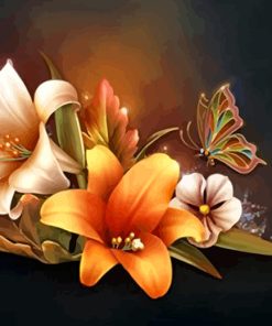 Butterfly Blooms Paint By Numbers