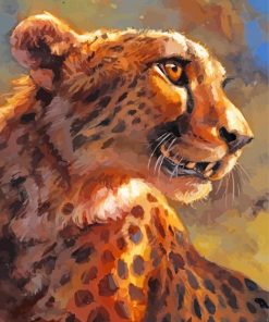 Cheetah Painting Kit Paint By Numbers