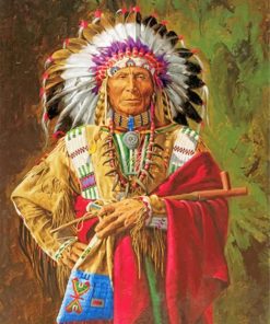 Cherokee Chief American Heritage Paint By Numbers