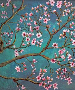 Cherry Blossoms Spring Scene Paint By Numbers