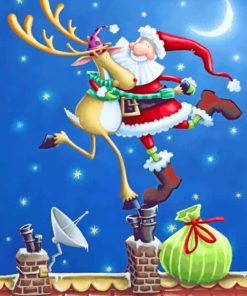 Santa Claus Holiday Magic Paint By Numbers