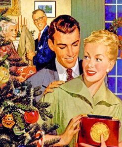 Romantic Christmas Love Paint By Numbers