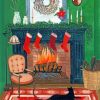 Cozy Holiday Fireplace Paint By Numbers