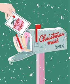 Christmas Holiday Illustration Paint By Numbers