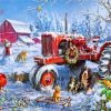Christmas Countryside Animals Paint By Numbers