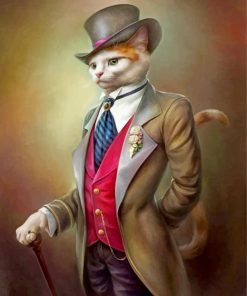 Elegant Feline Paint By Numbers