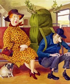 Elegant Fat Woman Paint By Numbers