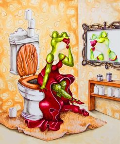 Elegant Frog Paint By Numbers