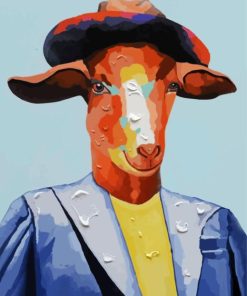 Elegant Goat Paint By Numbers