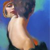 Elegant Woman Mirror Reflection Paint By Numbers