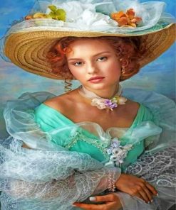 Elegant Vintage Woman Paint By Numbers