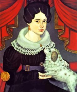 Classy Canines Vintage Woman Paint By Numbers