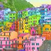 Colorful Cinque Terre Italy Paint By Numbers