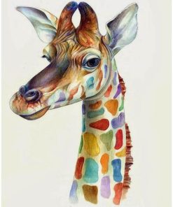Colorful Giraffe Animals Paint By Numbers